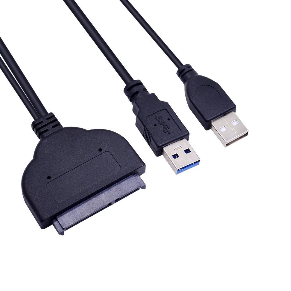 CHIPAL USB 3 0 до 7 15 22Pin SATA Кабель адаптер Внешний 2 Шнур питания для 5 &quotSsd Hdd конвертер