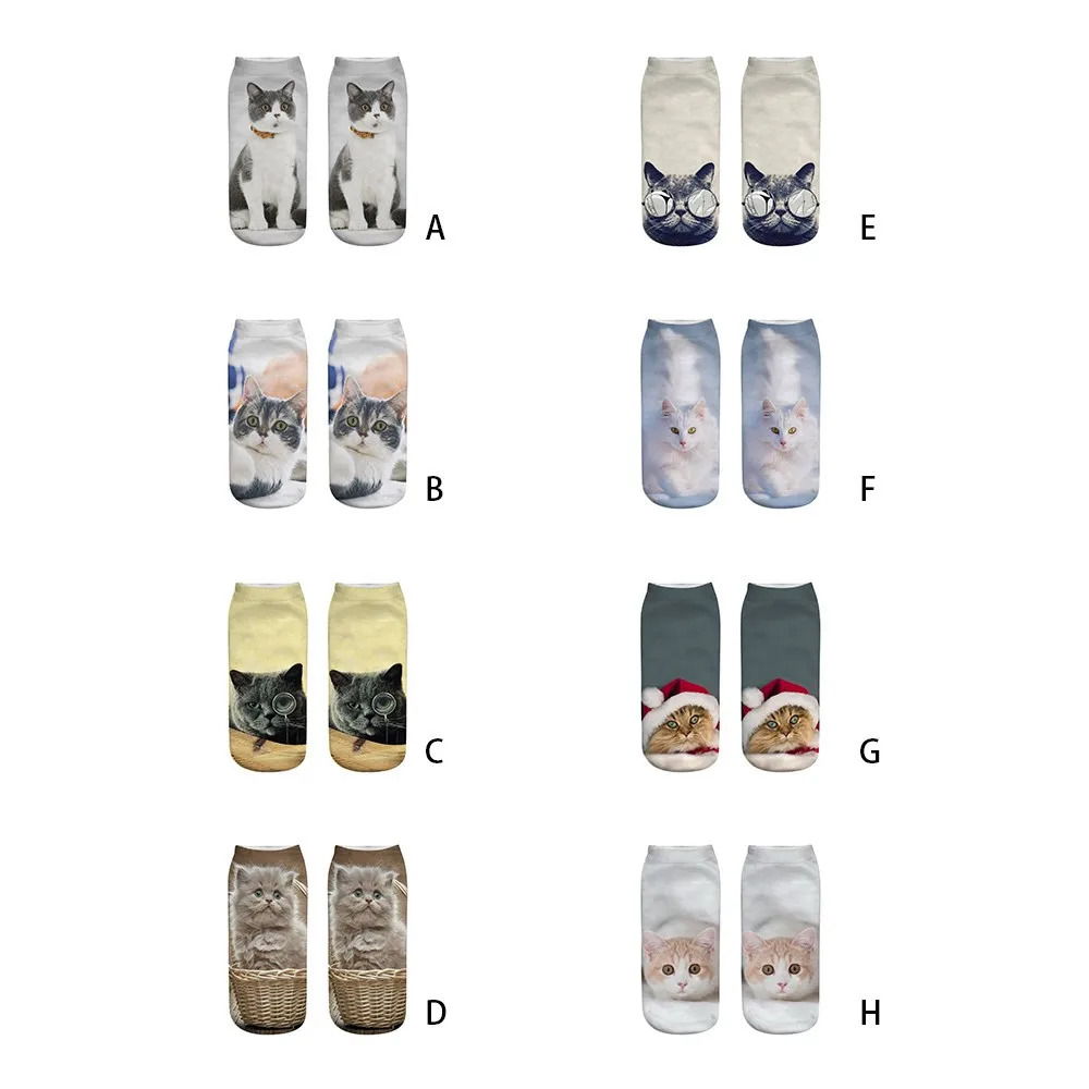 Носки Calcetines mujer забавные женские носки унисекс 3D модные мягкие Повседневные с