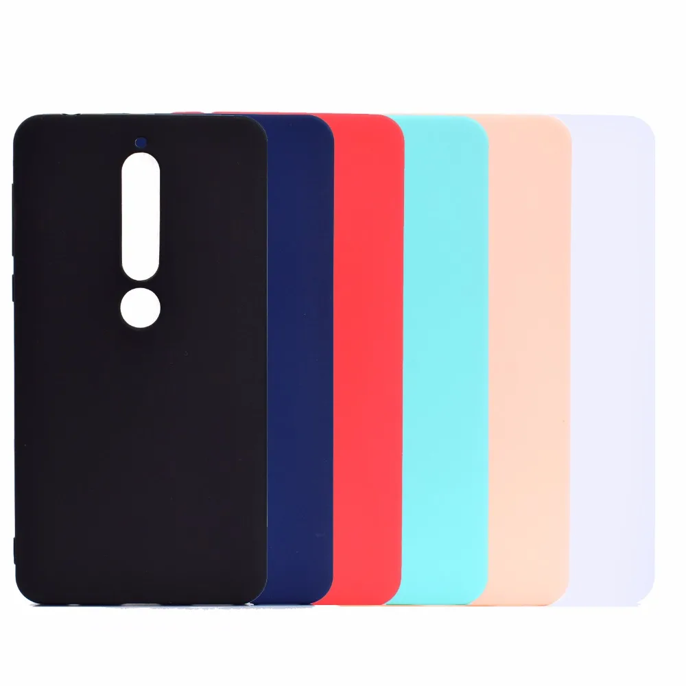 100pcs/lot Free shipping 6colours 1mm thick Candy color TPU protective case cover for Nokia 6 7 plus 2018 wholesale | Мобильные