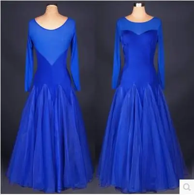 Костюм для бальных танцев сексуальное газовое платье с длинными рукавами женщин