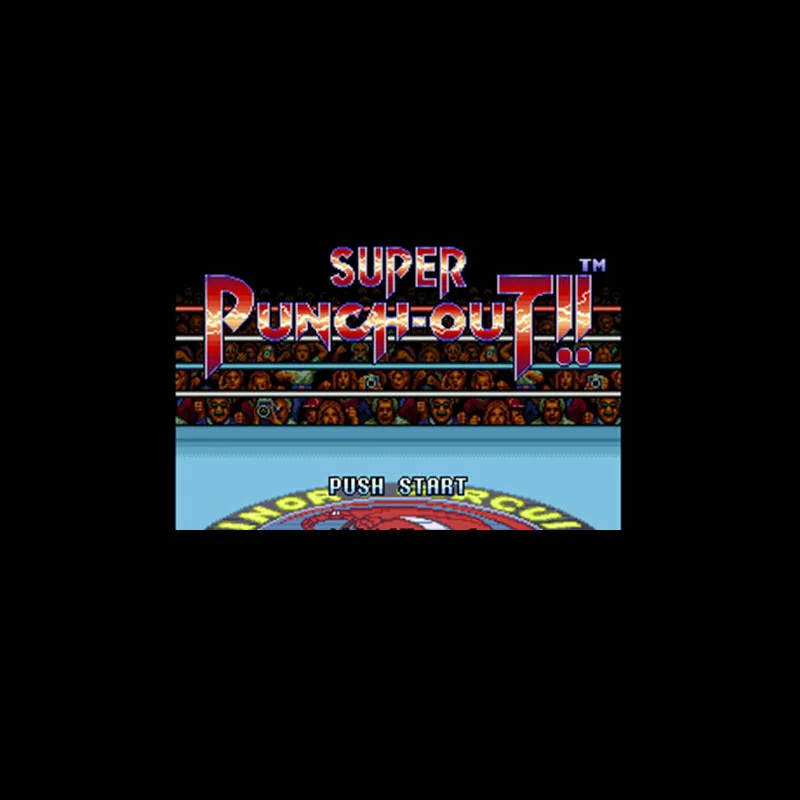 

Супер Punch-Out! 16 бит большой серый карточная игра для США NTSC игры