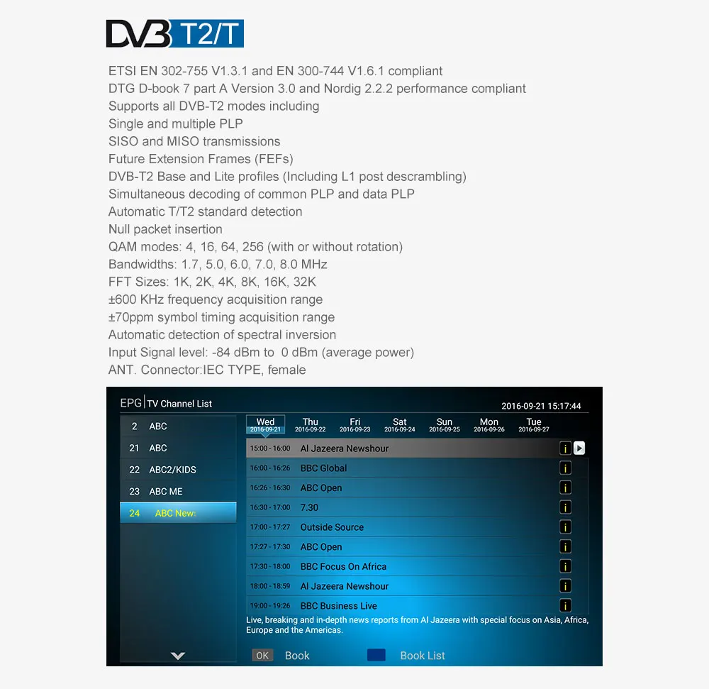 MECOOL K6 DVB-S2 DVB-T2 DVB-C Android 7,0 ТВ коробка 2G 16G Hisilicon HI3798M 2,4G/5G Wi-Fi USB 3,0 Smart ТВ ящик медиа плеер