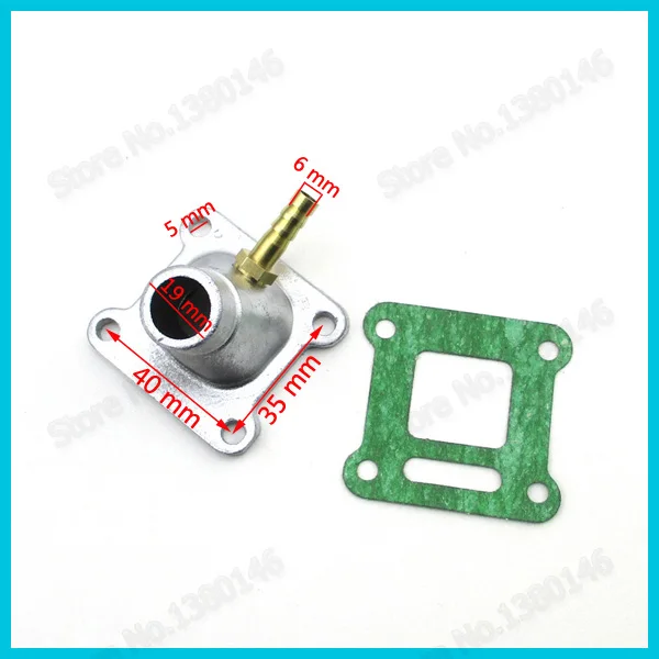 Красная алюминиевая впускная труба для бутылки повышающей мощности 47cc 49cc мини