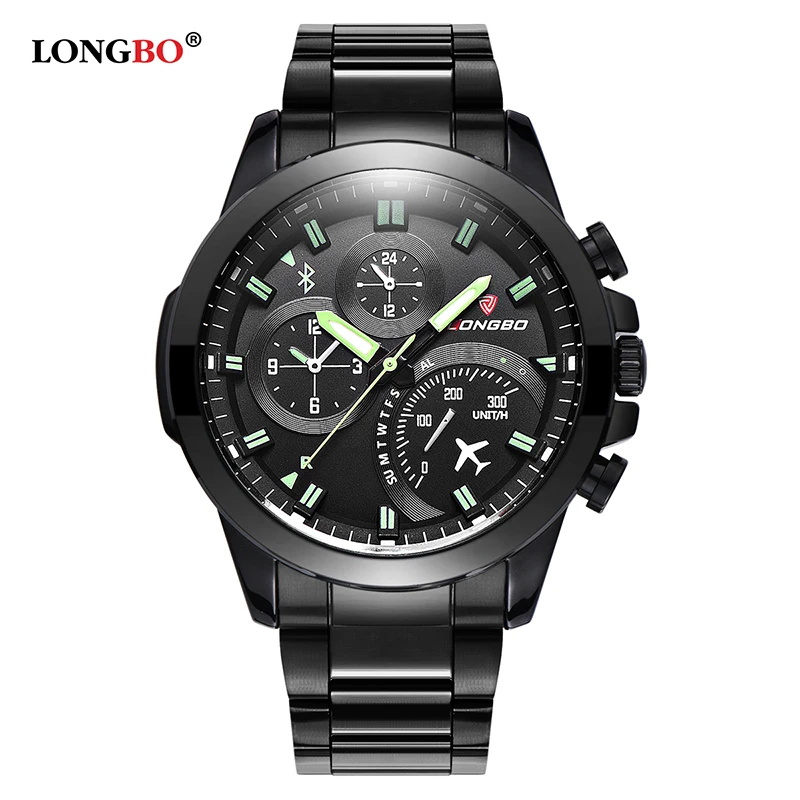 LONGBO военные армейские мужские часы Reloj из нержавеющей стали спортивные кварцевые
