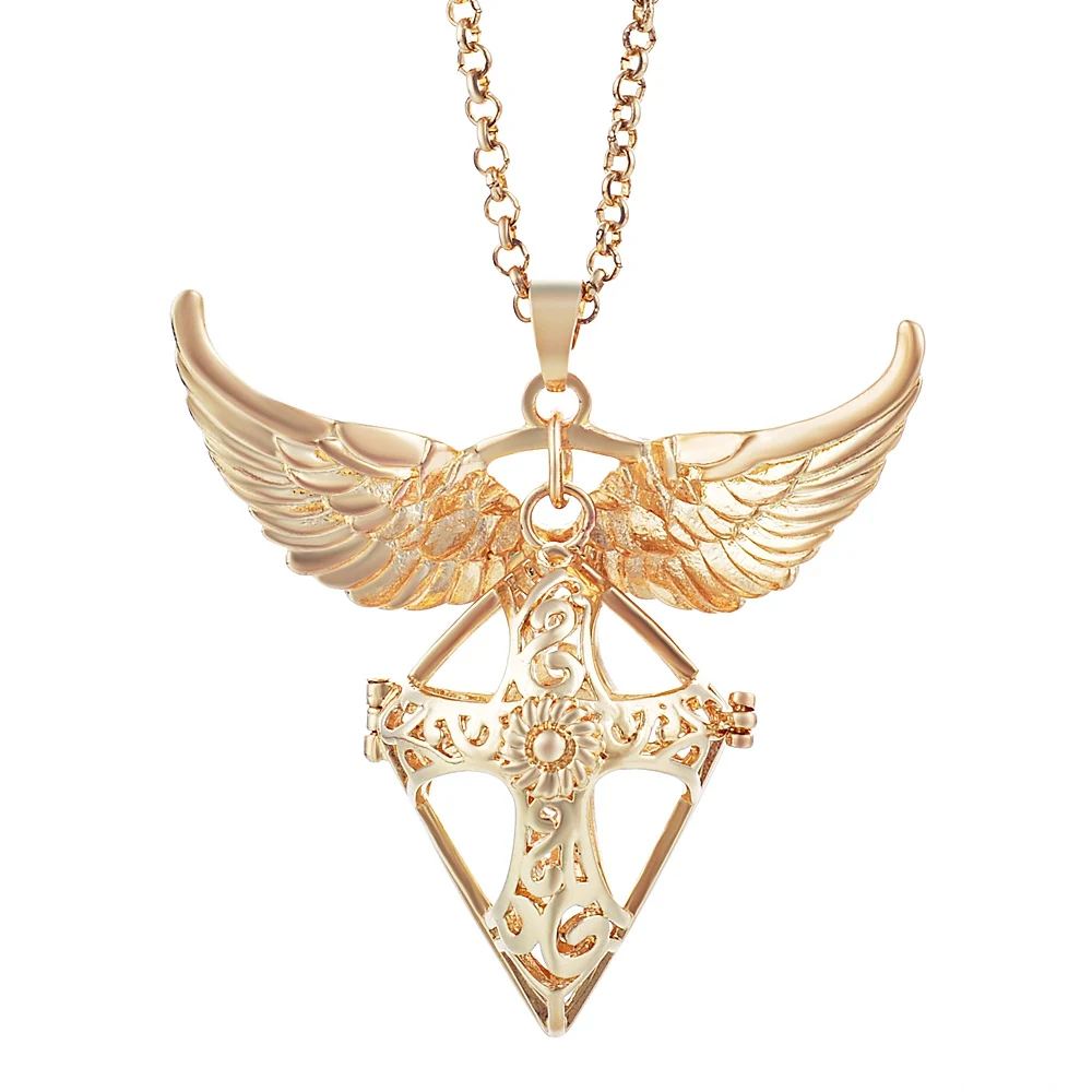 va-099-c 6 design Mexico Chime Angel Ball Caller Locket Necklace Vintage Pregnancy Necklace dropshipping VA-097 - Окраска металла: va-099-c