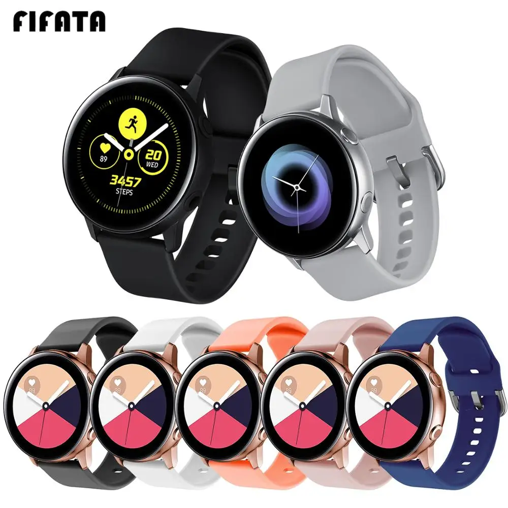 Сменный мягкий силиконовый ремешок FIFATA для Galaxy Watch Active браслет Samsung Gear Sport/42 мм |