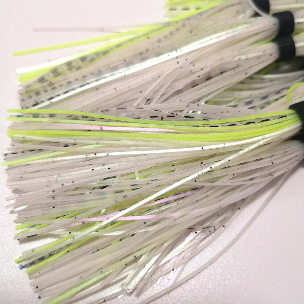 10 пряди SF152 Pro Серия бас юбка для Спиннербейт окунь силиконовые ремни мушек