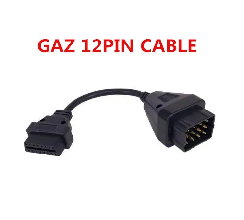 Хорошее качество ГАЗ 12 Pin 12Pin папа к OBD OBD2 OBDII DLC 16 Женский адаптер автомобильного