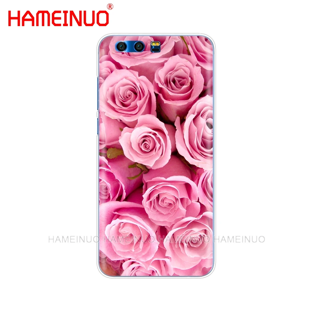 HAMEINUO чехол для телефона с красной бабочкой и белыми розами Huawei Honor 10 V10 4A 5A 6A 7A 6C 6X 7X