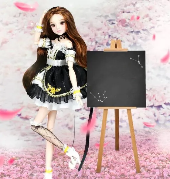 1/6 BJD SD парик для кукол макияжа 14 суставов средства ухода за кожей Reborn красивая