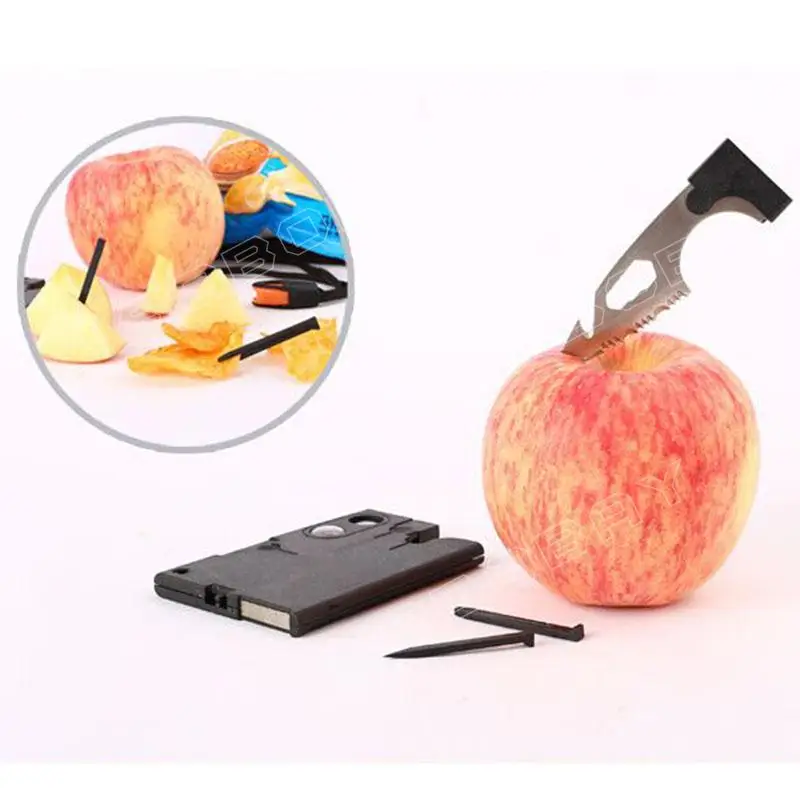 Модернизированный 18 в 1 Выживание Карты Нож Открытый Карманный Multi Tool Kit |