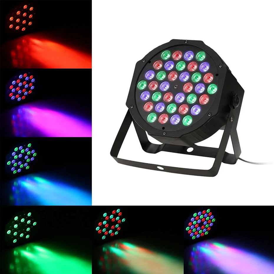 Инопланетянин 36 светодиодный RGBW DMX 512 сценический плоский Par светящийся эффект DJ Дискотека вечерние праздничные рождественские бар клуб Свадьба День Рождения Шоу огни