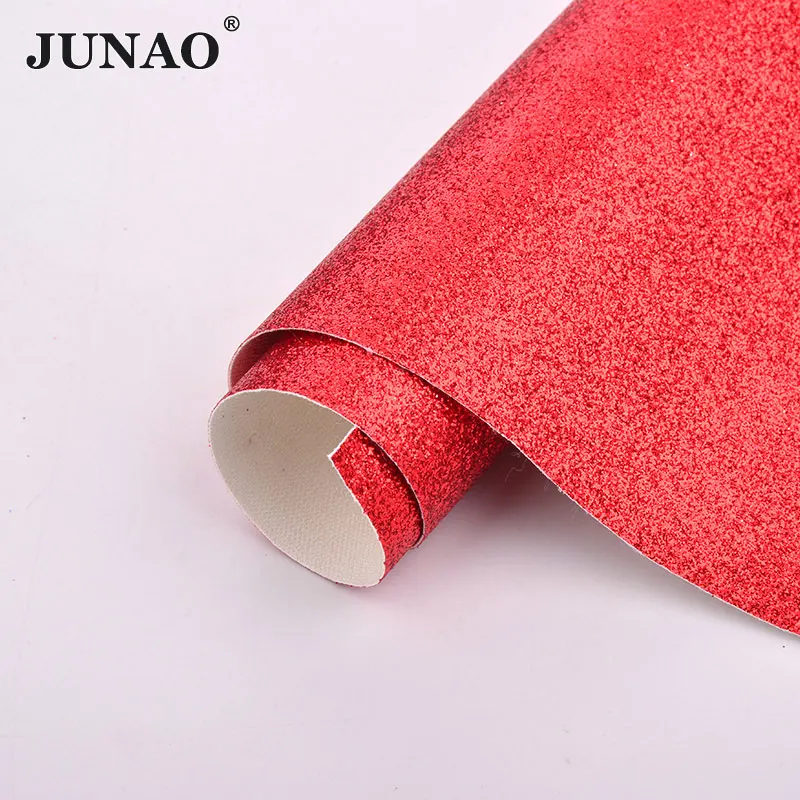Red JUNAO 20*34 см блестящая ткань кожзам искусственная кожа ткань листы из искусственной кожи синтетическая кожа для одежды обувь DIY ремесла - Цвет: Red