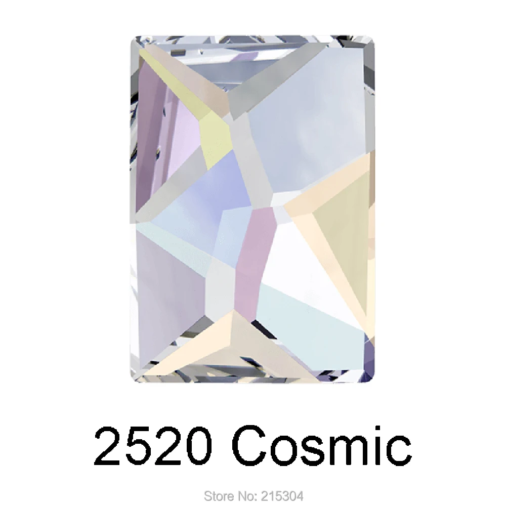 Swarovski Elements Cosmic (2520) AB Crystal (без горячей фиксации) (8x6 мм 10x8 14x10 мм) плоские стразы|flat back