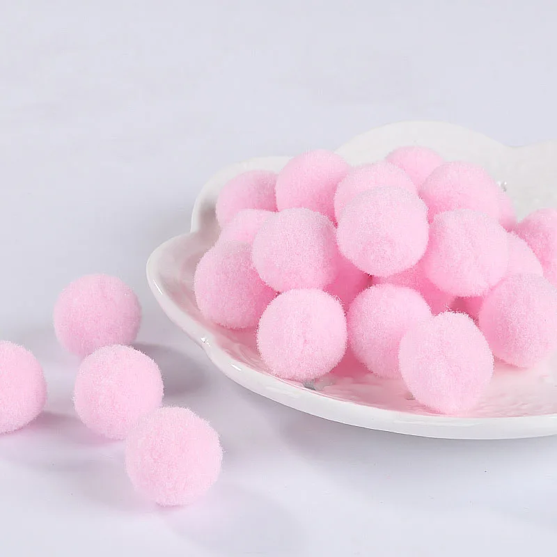 13 Light Pink 100 шт помпоны 25 мм помпоны шарики для DIY вечерние украшения дома сада свадьбы швейная одежда детские игрушки аксессуары - Цвет: 13 Light Pink