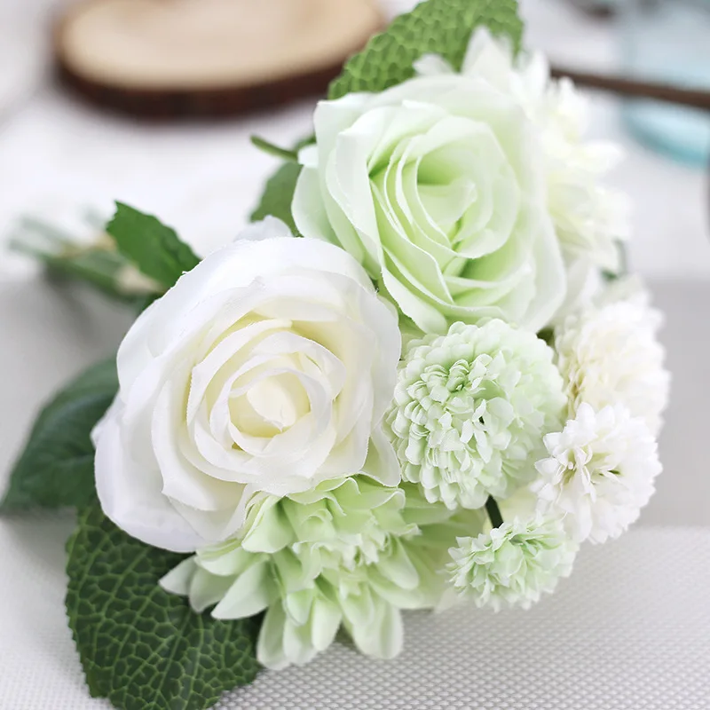 

Simulation Flower New Silk / Simulation / Artificial Flower Peony Flower Bouquet for Wedding Table Accessory Home Decoration