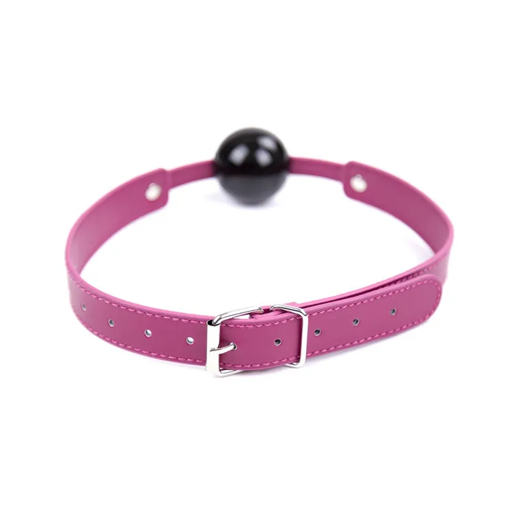 Sky blue purple Adult Mouth Plug Female Gag Stuffed Black Ball PU Leather Sex Lingerie Exotic Accessories |