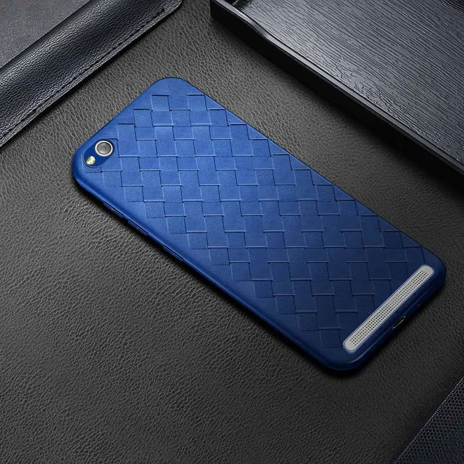 Чехол для xiaomi redmi 5a роскошный тканый кожаный чехол чехлы телефонов a5 задняя