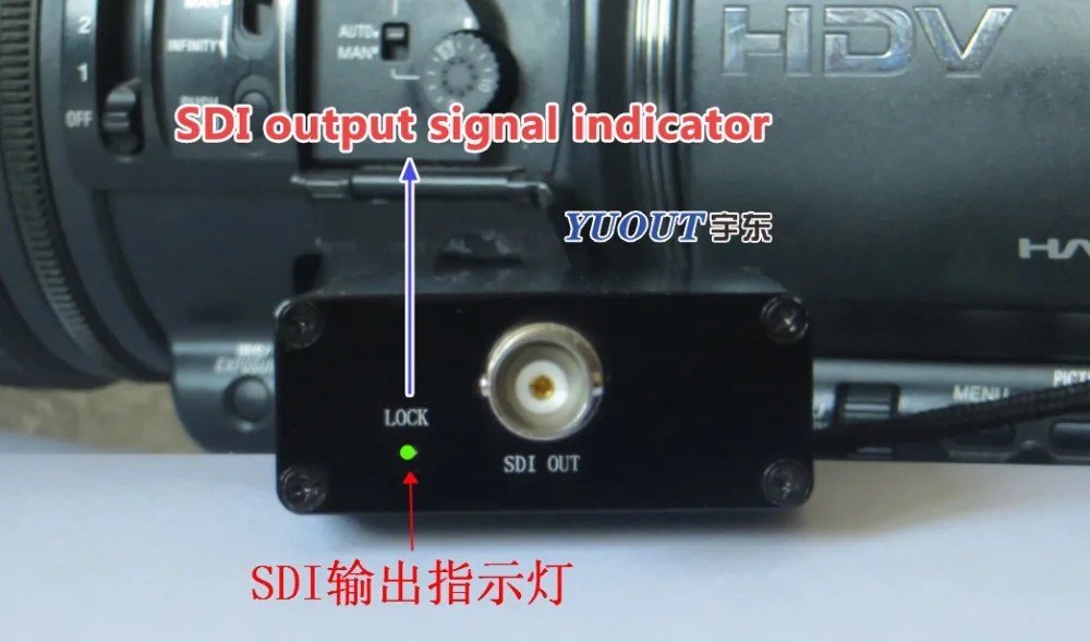 Бесплатная доставка DHL HDMI в SDI конвертер Встроенный аккумулятор 10 часов или более