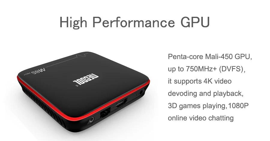 M8S PRO W Smart tv Box Amlogic S905W Процессор четырехъядерный 2 Гб ОЗУ DDR4 16 ГБ Android 7,1 ТВ приставка 2,4 ГГц WiFi 4K H.265 M8S
