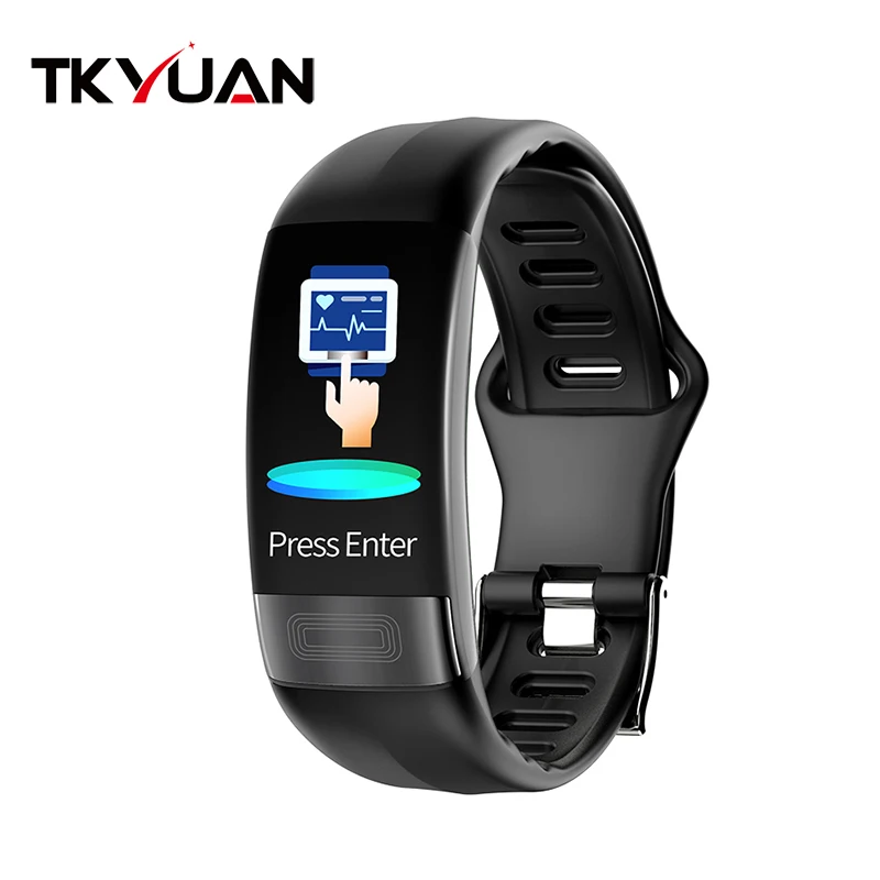 Умный Браслет TKYUAN P11 IP67 водонепроницаемый напоминающий о звонках ECG HRV пульсометр
