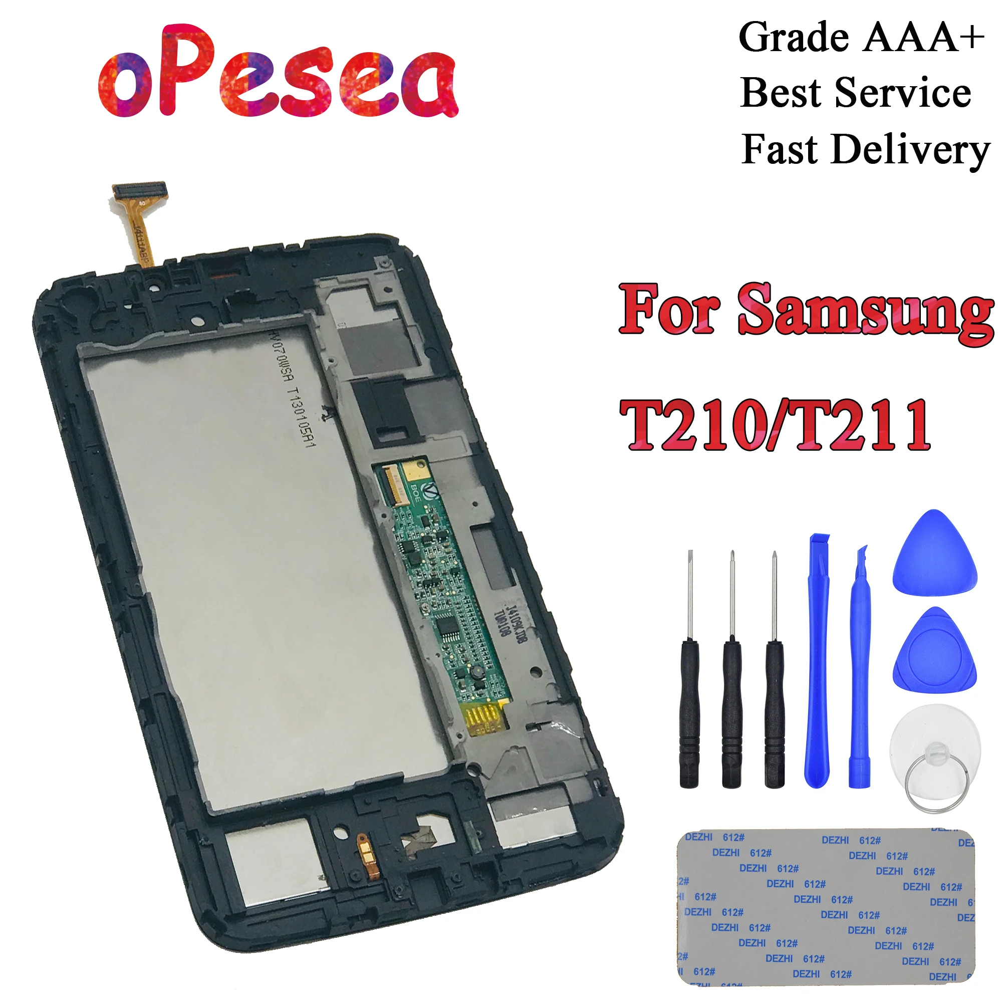 OPesea для Samsung Galaxy Tab 3 7 0 T211 T210 SM сенсорный экран дигитайзер ЖК дисплей панель в сборе