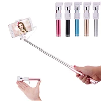 high quality portable extendable handheld monopod wired mini selfie stick for iphone 6 6s 7 samsung xiaomi huawei android phone