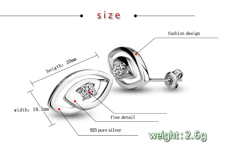 Женские серьги из серебра 925 пробы | Украшения и аксессуары