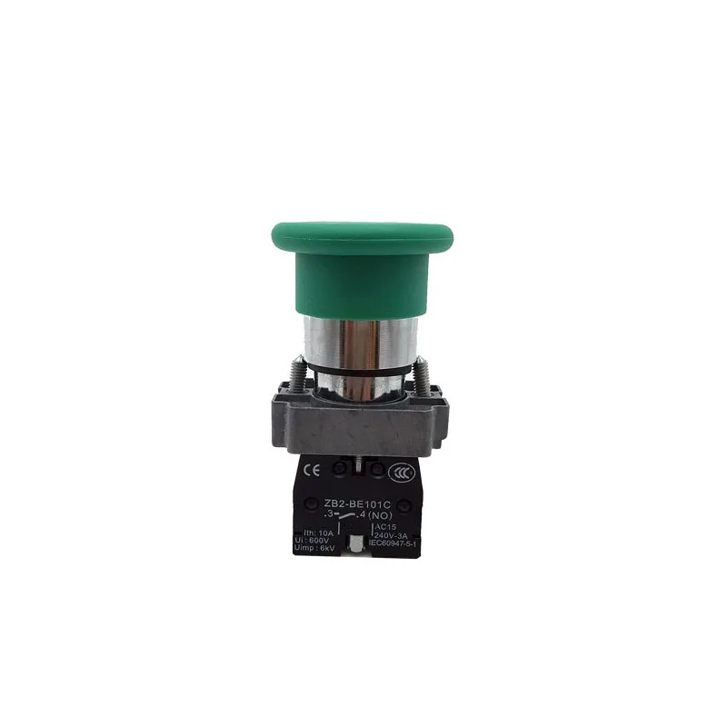 Green Sign Momentary Mushroom Push Button Switch 1 NO XB2-BC31 | Обустройство дома