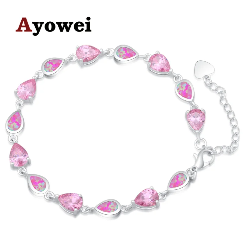 Женский браслет с опалом из серебра 925 пробы | Украшения и аксессуары