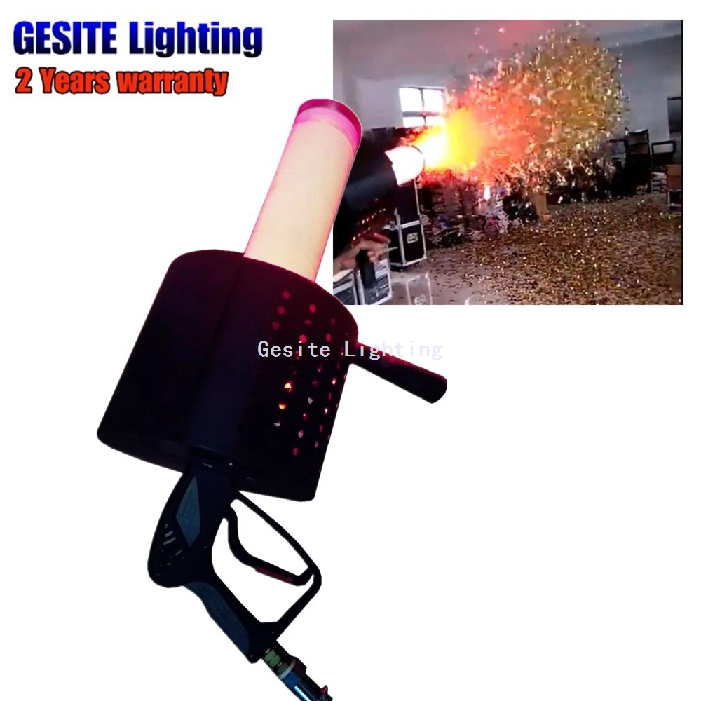 LED конфетти бумага Cannon пистолет dj спрей машина | Лампы и освещение