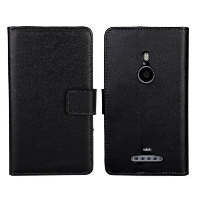 Чехол кошелек из натуральной кожи для Nokia Lumia 925 11 цветов|wallet fashion|wallet zipperwallet phone case |