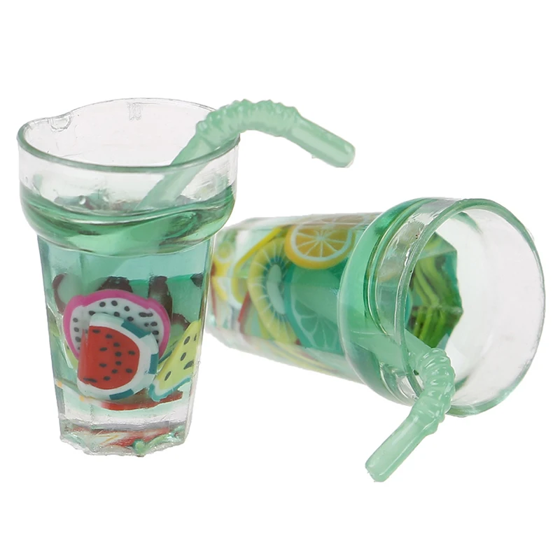 

Fruit Lemon Simulation Mini Drink For Dollhouse Miniature Toy 1/12 Scale 1:12 Milk Tea Drink Doll Food Kitchen Accessories