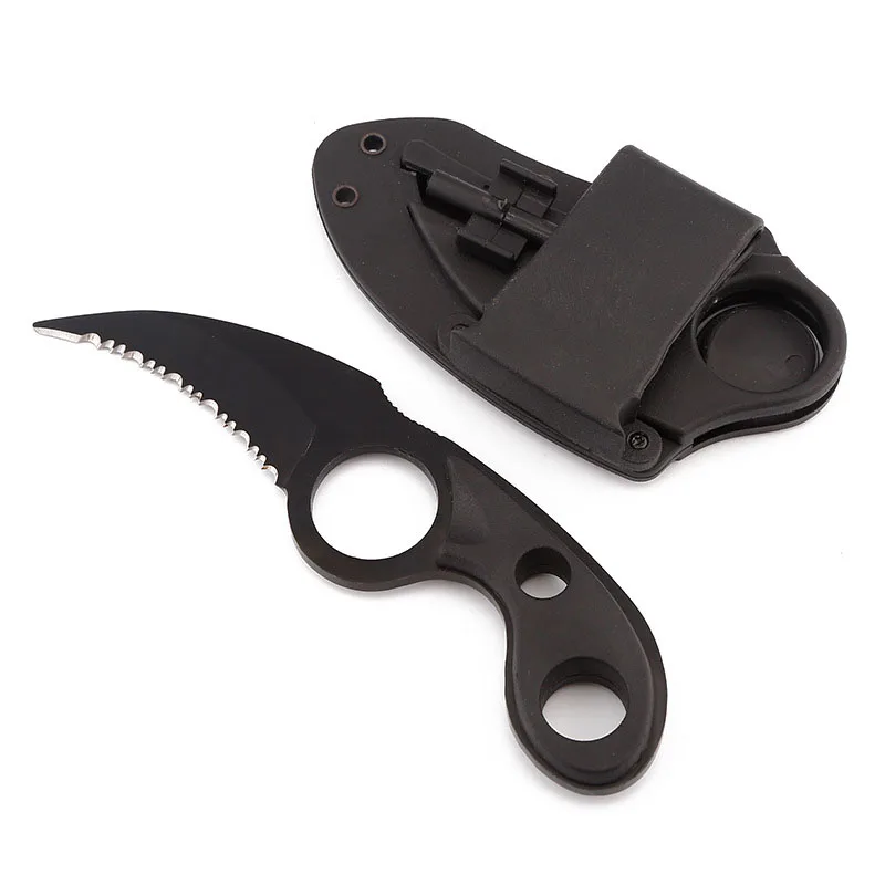 Black CS Cold черный острый нож CS GO тактические коготь ножи Karambit нож fight camp hike открытый самооборонный тактический карманный нож - Цвет: Black