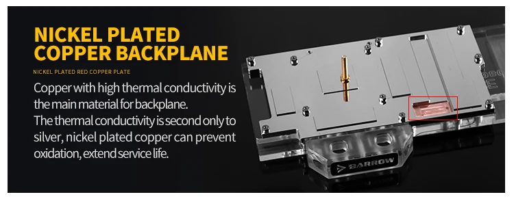 Водяной блок Barrow GPU для MSI RTX 2070 Ventus 8G/RTX 2060 Gaming Z Ventus 6G с полным покрытием Видеокарта кулер для воды