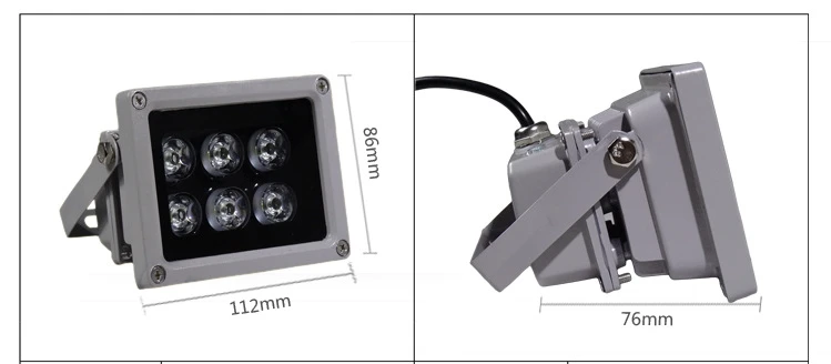 [Seven Neon]AC12V/AC24V/AC220V водонепроницаемый 850 нм 6 Вт массив Инфракрасная Светодиодная