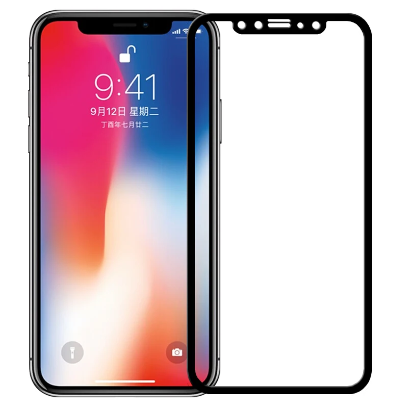 2.5D полное покрытие закаленное стекло для iPhone XS MAX XR 7 8 Plus SE Защитная пленка экрана X