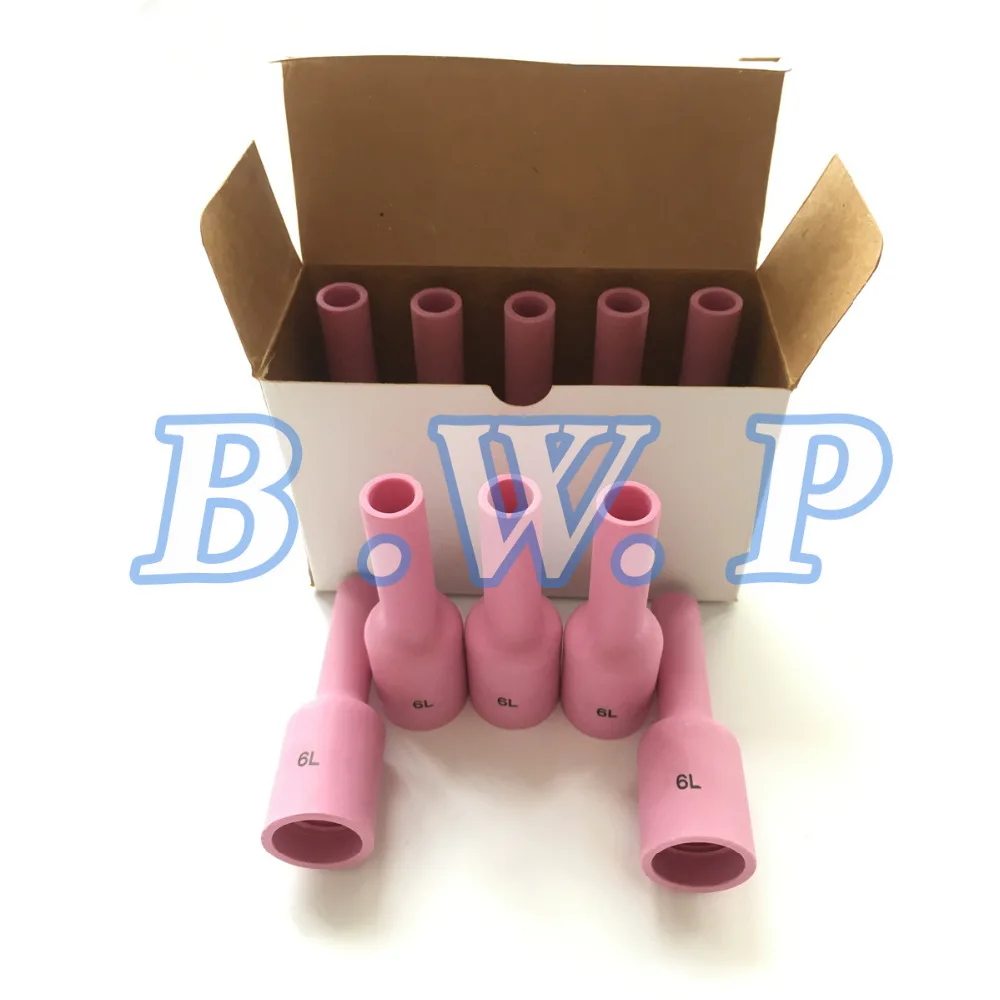 10Pcs Long Alumina Cup Nozzles #6 54N16L For TIG Torch Gas Lens In A-150 200 WP17 18 26 PTA PTW AHP Series | Инструменты