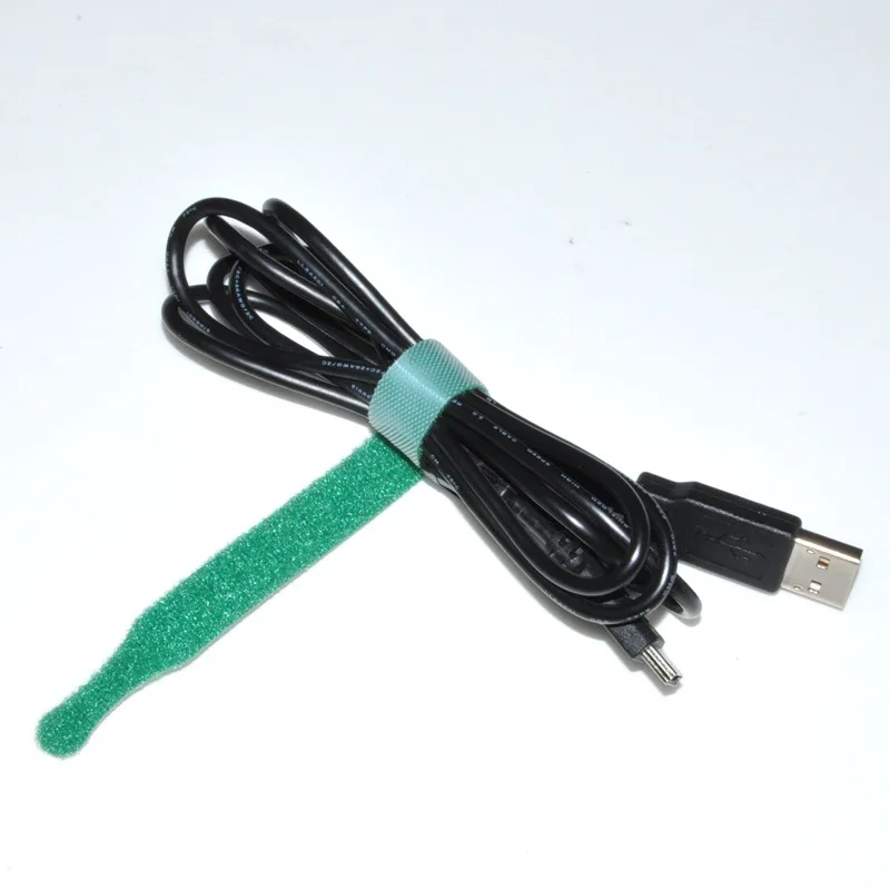 100 шт./лот цветной органайзер для проводов компьютеров и кабелей держатель кабеля