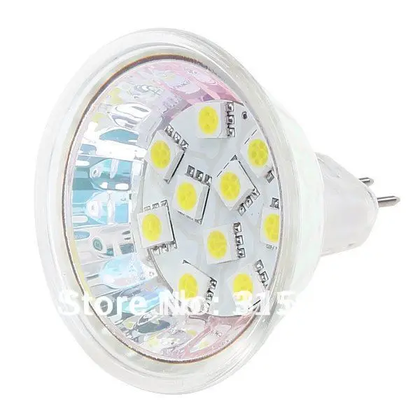 Бесплатная доставка 2 шт./лот 10LED MR16 свет SMD 5050 AC/DC10 30V 12В/24В Белый 153 175LM точечная