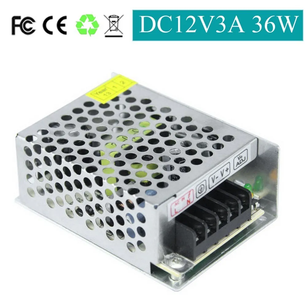 LieDao AC к DC 12V 3A 2A 36W 24W импульсный источник питания трансформатор 85V 265V|Адаптеры AC/DC| |