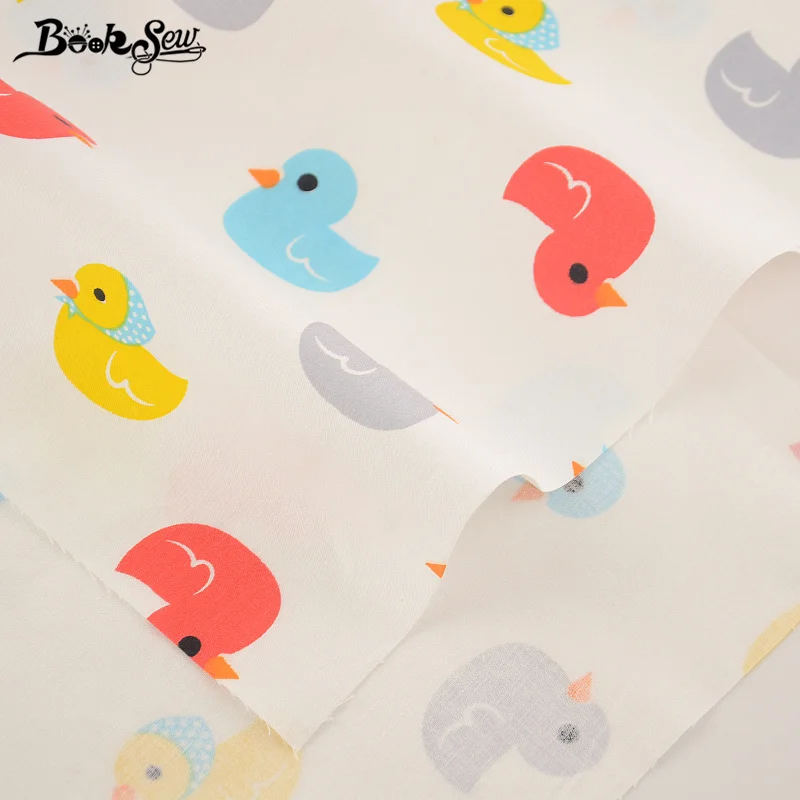 Booksew Текстиль для дома красочные утка Дизайн Вышивание Материал кровать Лист DIY