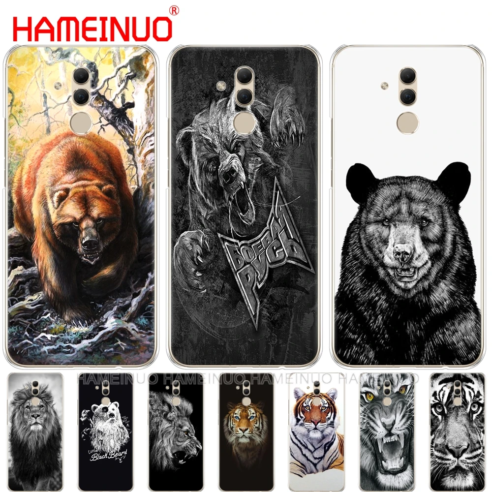 Чехол для телефона Huawei NOVA 3 3i mate 20 pro honor 8x max note 10 с русским медведем тигром