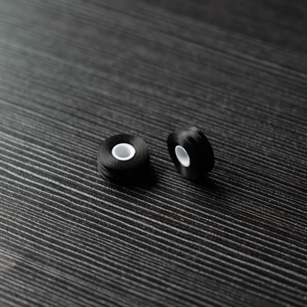 144 шт Черный Цвет L размер обмотки ниток для машинной вышивки|bobbin thread|prewound bobbin