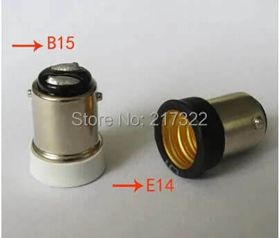 100PCS,BA15D TO E14 adapter Conversion socket High quality material fireproof material BA15D TO E14 socket adapter Lamp holder