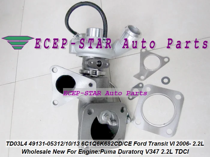 TD03L4 49131 05312 05310 05313 6C1Q6K682CD 6C1Q6K682CE Turbo для Ford Tourneo Transit VI 2006 Puma Duratorq V347 2.2L TDCI|turbo blower|turbo oil