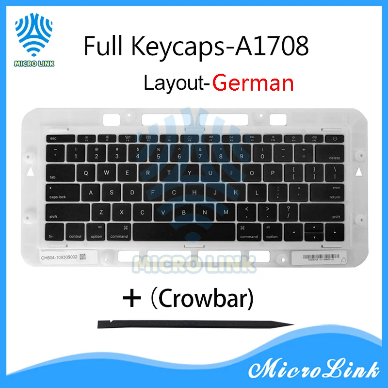 Оригинальная клавиатура для Macbook Pro Retina 13 &quot15&quot A1706 A1707 A1708 немецкая колпачки