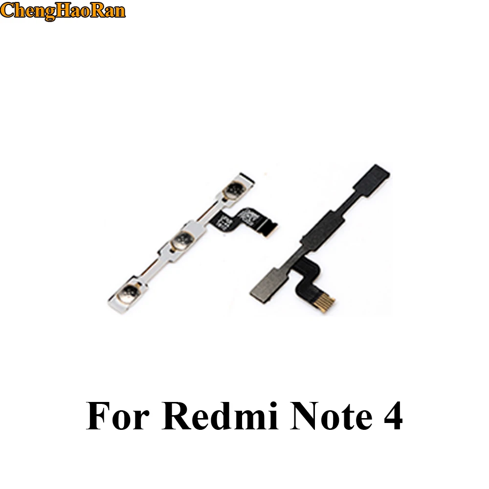ChengHaoRan Новые запасные части для xiaomi Redmi Note 4 гибкий кабель питания лента