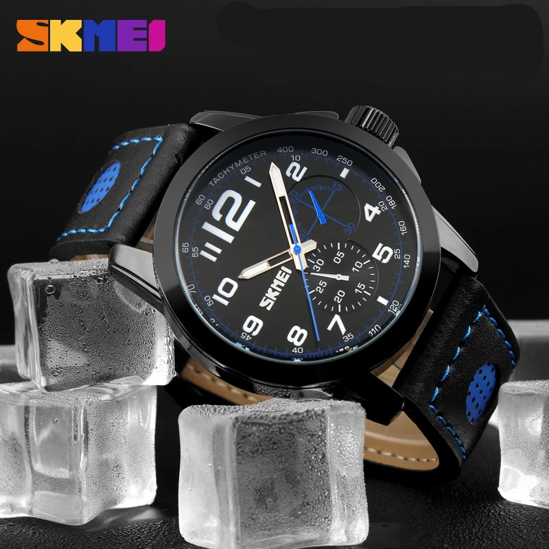 SKMEI Мужские кварцевые часы мужские модные повседневные Relogio Masculino Montre Homme из
