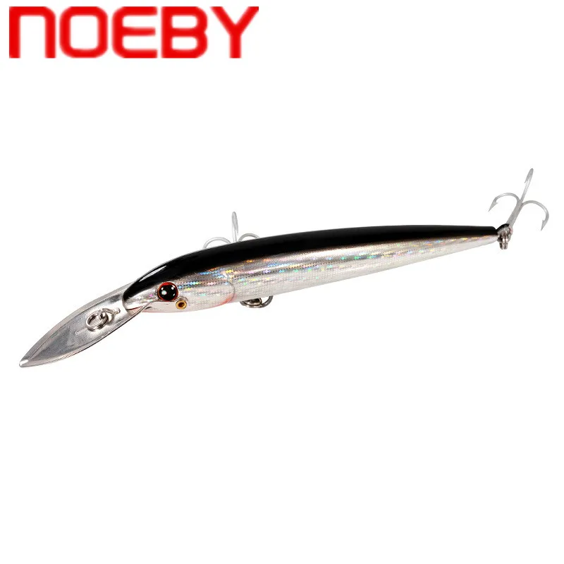 NOEBY большая блесна приманка 130 мм/185 мм/225 мм пластиковая жесткая искусственная для